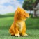 Garden figure "Siba-Inu puppy" 10x13x20cm