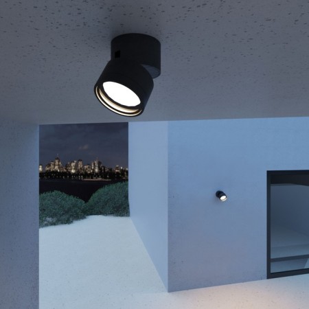 Ceiling lamp (SPOT) ELEKTROSTANDARD, OKKO LED 7 W, 90x90x100 mm, IP54, black color-2