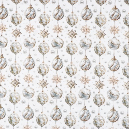 Double -sided craft paper "New Year's balls", 70 x 100 cm, New Year-4