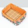 Animal bed lying + rotary rug, 50 x 40 x 15 cm, beige-gray