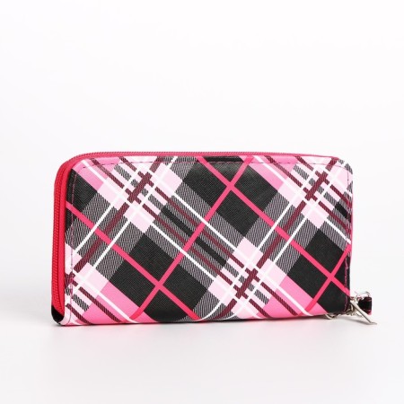 Women's wallet with lightning, pink color-1