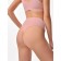 Women's thong cowards with a texture rubber Mirey String, size 46-48, pink color