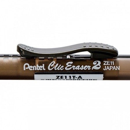 Eraser-pencil Eraser Pentel Clica Eraser2, Outvivable, 6 x 80 mm, matte, black translucent case-1
