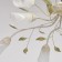 Chandelier "Delight", 10x60W E14, white color, gold