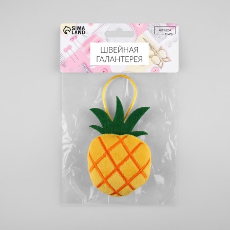 A needleman with a loop "pineapple", 6.5 × 6.5 × 3 cm, yellow color-5