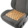 Masser cape on a bamboo seat 37 x 36 cm, light color