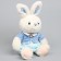 Soft toy "Little Friend", bunny in a blue dress