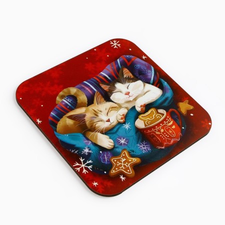 New Year. Hot and comfort stand, 15x15 cm-1