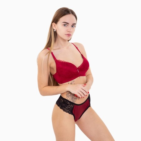 Women's bra, red color, size 80V-2