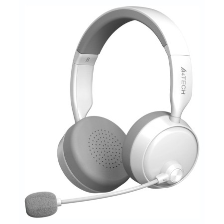 Headphones with A4Tech BH230 Microphone White/Gray Monitor BT Belief (BH230 White)