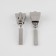 Automatic castle for lightning "Tractor", No. 8, 10 pcs, Nickel color