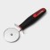 A knife for pizza and dough Digma, 19.5 cm, d = 5.8 cm, black color