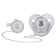 Set: Nipple - Orthodontic dummy with the holder "Bear", with a cap, from 6 months, silver, rhinestones