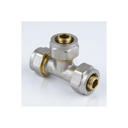 Aquasfera tee 7011-04, crimping, d = 32 mm, brass-1