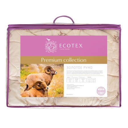 The blanket "Golden Fleece", size 200x220 cm, tick-1