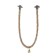 Burnt Grutler "Pigzon" with a bell, 2 fasteners, 60 cm x 1.2 cm