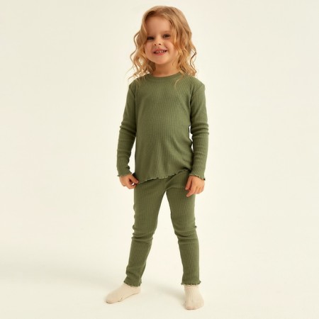 Pajama Children's SL Home P 30 (98-104), olive-2