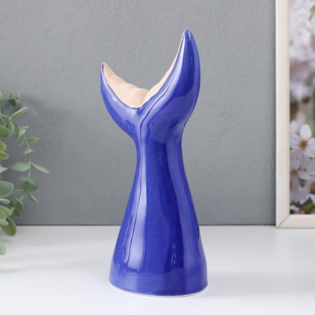 Souvenir Ceramics "Big Tail of the Whale" Sand-blue 13.8x8x22.6 cm-3