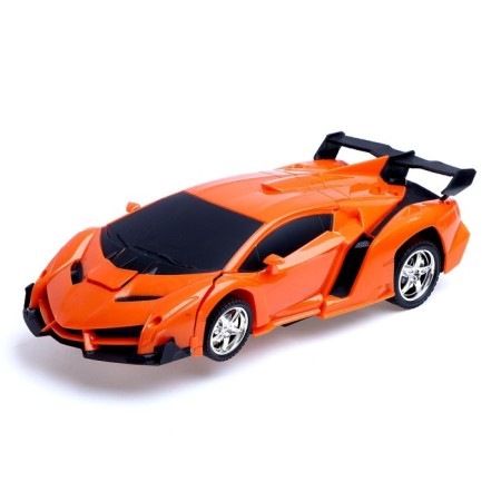 Robot radio -controlled "sportsar", transforms, light and sound effects, mix-5
