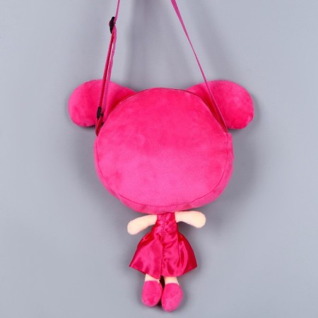 Soft bag "Bunny girl", 30 × 17.5 cm, pink color-2
