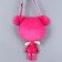 Soft bag "Bunny girl", 30 × 17.5 cm, pink color