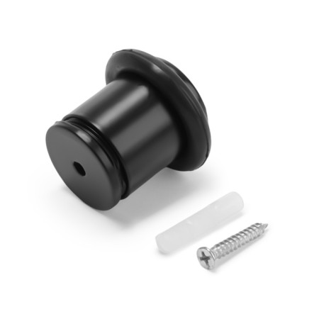 Door stop U302BL, D = 27 mm, h = 40 mm, black color-3