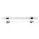 Cappio pk106 bracket handle, m/o 128 mm, d = 12 mm, plastic, transparent/chrome color