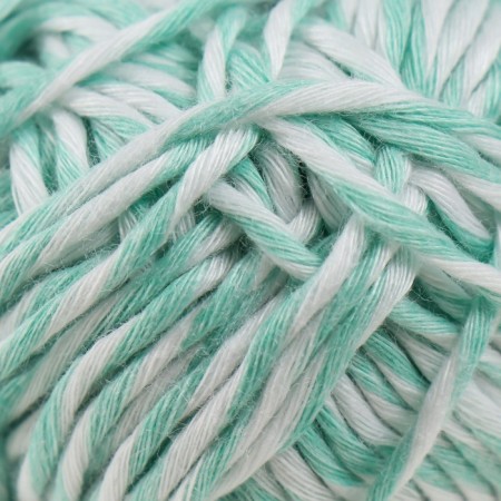 Glass luminous 100% Lavsan "Shiii" melange 50 grams 50 m white-turquoise-2