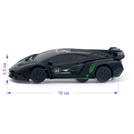 Racer anti -gravity machine, radio control, battery, drives along the walls, mix-1