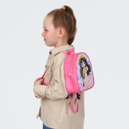 Baby backpack on lightning, "chosen", pink color-5