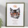 Photo frame plastic 30x40 cm, green (plastic screen)