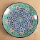Largan Rishtan ceramics "Patterns", 32 cm, green