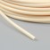 Smooth artificial rattan 6 mm 100 m half a pipe (ivory)