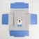 Gift folding box, packaging, "bear cub", 15 x 15 x 8 cm