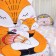 Pillow decorative baby I am the "Fox", 35 × 27 cm, velor, 250 g/m²