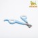 Scissors-codlons with an emphasis for a finger, 12 x 6 x 0.5 cm, economy, mix of flowers