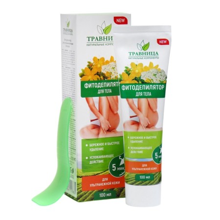 Cream for depilation "Herbalist" for the body, 100 ml-4