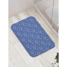 Bathroom mat “Dance of snowflakes”, anti -slip, size 52x77 cm
