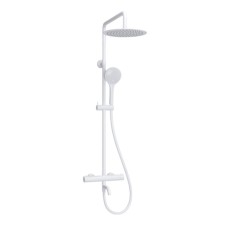The shower system wasserkraft a188.257.155.wm Thermo, tropical shower, thermostat, white