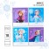 Notebook in a ruler of 18 sheets, 4 types of mix, cover covered paper, cold heart