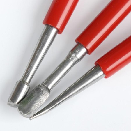 Tools for modeling and adding a set 3 pcs metal, plastic 16 cm 17x7.5 cm-2
