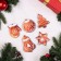 A set of Christmas trees "gingerbread", 5 pcs, bilateral