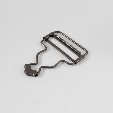 Floor for overalls, 38 mm, 10 pcs, black nickel color-2