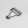 Floor for overalls, 38 mm, 10 pcs, black nickel color
