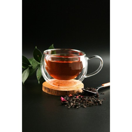 Glass mug with double walls Magistro “Lidi. Duo ", 200 ml, 12 × 9.5 × 6.5 cm-1