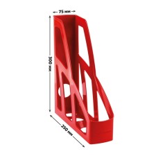 Paper tray Vertical Istanm Leader, Red, width 70mm