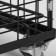 The basket-drill is folding, on wheels, 1 shelf, 60 × 40 × 80 cm, black color is black