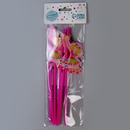 Tubes for the “girl” cocktail, plastic, 6 pieces in a set-3
