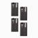Converts set for devices Home Collection Graphite-4 pcs, 22x10cm, 100%linen