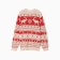 New Year. Knitted children's kaptan scandinavia size 32 (110-116 cm), red